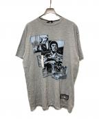 SCARFACEスカーフェイス）の古着「ムービーフロッキープリントTシャツ」｜グレー