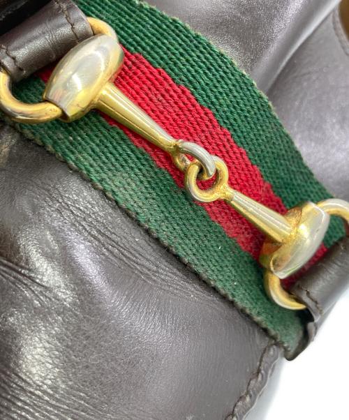 GUCCI（グッチ）GUCCI (グッチ) シェリーラインビットローファー ブラウン サイズ:42 1/2の古着・服飾アイテム