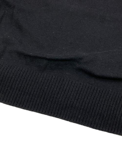 BURBERRY BLACK LABEL（バーバリーブラックレーベル）BURBERRY BLACK LABEL (バーバリーブラックレーベル) ニットポロシャツ ブラック サイズ:3の古着・服飾アイテム