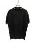 BURBERRY BLACK LABEL (バーバリーブラックレーベル) ニットポロシャツ ブラック サイズ:3：5000円