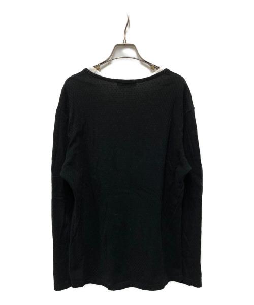 BURBERRY BLACK LABEL（バーバリーブラックレーベル）BURBERRY BLACK LABEL (バーバリーブラックレーベル) レイヤードカットソー ブラック サイズ:3の古着・服飾アイテム