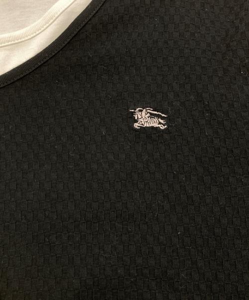 BURBERRY BLACK LABEL（バーバリーブラックレーベル）BURBERRY BLACK LABEL (バーバリーブラックレーベル) レイヤードカットソー ブラック サイズ:3の古着・服飾アイテム