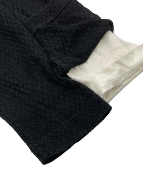 BURBERRY BLACK LABEL（バーバリーブラックレーベル）BURBERRY BLACK LABEL (バーバリーブラックレーベル) レイヤードカットソー ブラック サイズ:3の古着・服飾アイテム