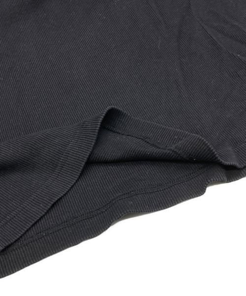BURBERRY BLACK LABEL（バーバリーブラックレーベル）BURBERRY BLACK LABEL (バーバリーブラックレーベル) ヘンリーネックカットソー ブラック サイズ:３の古着・服飾アイテム