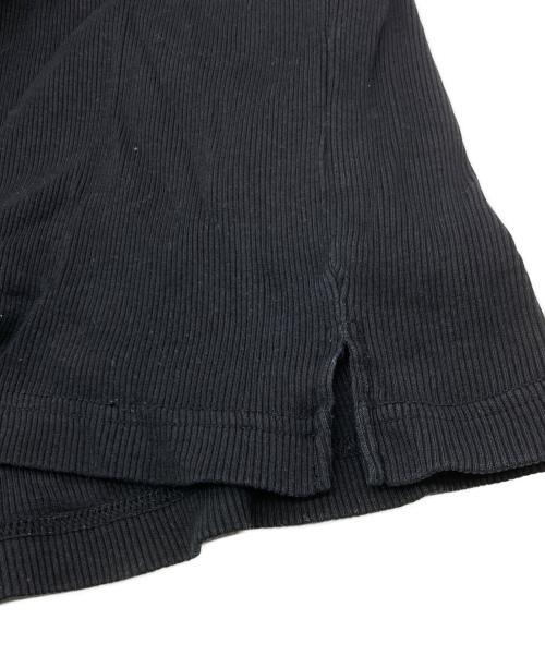 BURBERRY BLACK LABEL（バーバリーブラックレーベル）BURBERRY BLACK LABEL (バーバリーブラックレーベル) ヘンリーネックカットソー ブラック サイズ:３の古着・服飾アイテム