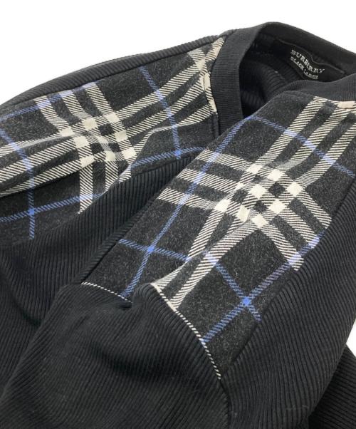 BURBERRY BLACK LABEL（バーバリーブラックレーベル）BURBERRY BLACK LABEL (バーバリーブラックレーベル) ヘンリーネックカットソー ブラック サイズ:３の古着・服飾アイテム