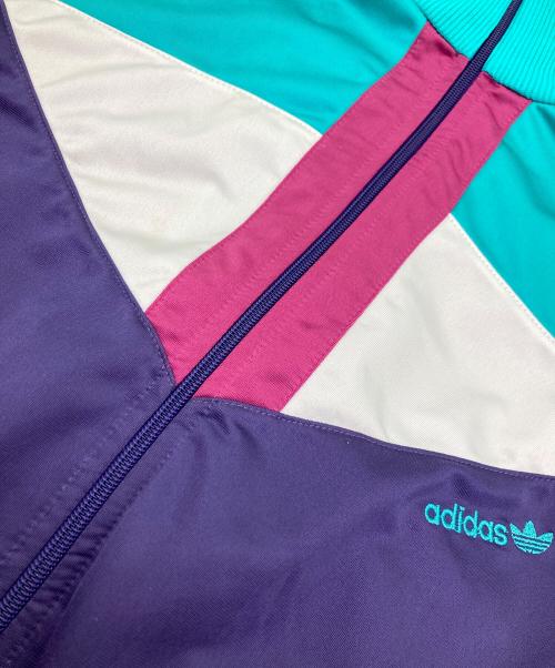 adidas（アディダス）adidas (アディダス) トラックジャケット グリーン×パープル サイズ:	SIZE XXLの古着・服飾アイテム
