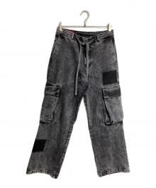 Liberal youth ministry（リベラルユースミニストリー）の古着「LYM DENIM CARGO PANTS/LYM デニムカーゴパンツ」｜グレー