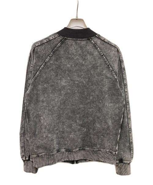 DIESEL（ディーゼル）DIESEL (ディーゼル) S-ALT ウォッシュ ストレッチデニムトラックジャケット グレー サイズ:	SIZE XSの古着・服飾アイテム