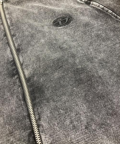 DIESEL（ディーゼル）DIESEL (ディーゼル) S-ALT ウォッシュ ストレッチデニムトラックジャケット グレー サイズ:	SIZE XSの古着・服飾アイテム
