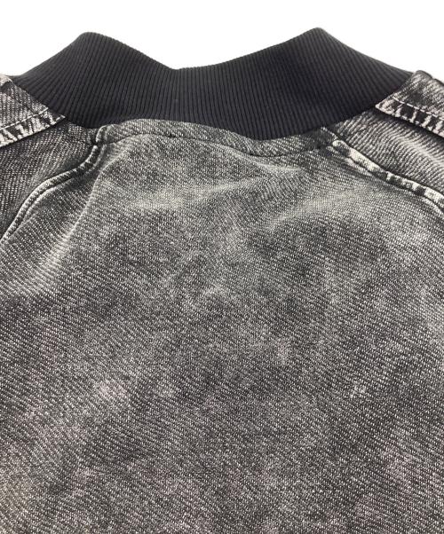 DIESEL（ディーゼル）DIESEL (ディーゼル) S-ALT ウォッシュ ストレッチデニムトラックジャケット グレー サイズ:	SIZE XSの古着・服飾アイテム