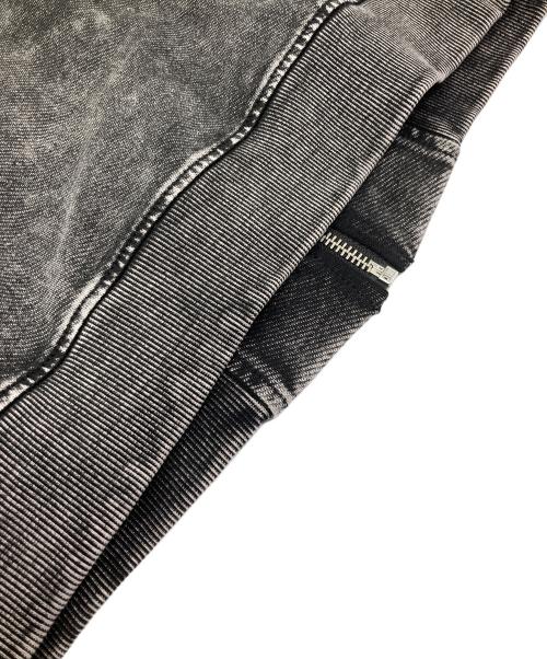 DIESEL（ディーゼル）DIESEL (ディーゼル) S-ALT ウォッシュ ストレッチデニムトラックジャケット グレー サイズ:	SIZE XSの古着・服飾アイテム