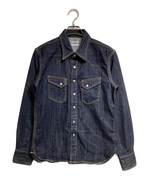 THE FLAT HEAD（ザ・フラットヘッド）THE FLAT HEAD (ザ・フラットヘッド) デニムウエスタンシャツ インディゴ サイズ:36の古着・服飾アイテム