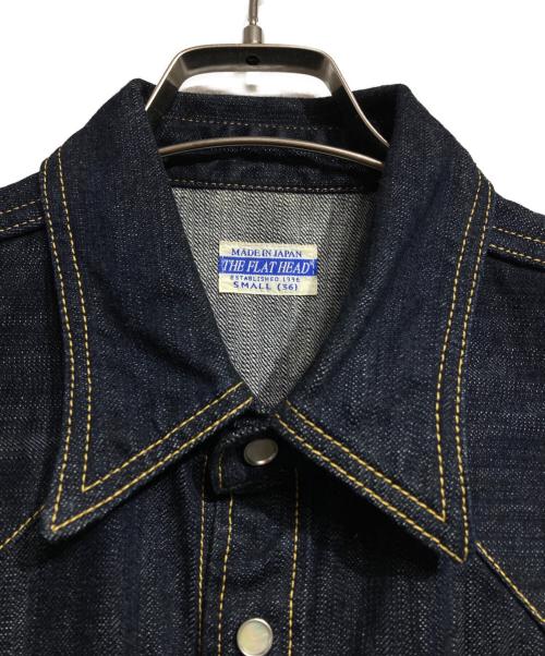 THE FLAT HEAD（ザ・フラットヘッド）THE FLAT HEAD (ザ・フラットヘッド) デニムウエスタンシャツ インディゴ サイズ:36の古着・服飾アイテム
