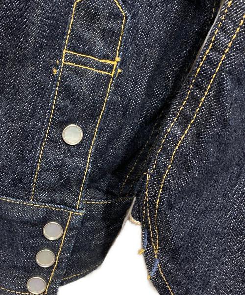 THE FLAT HEAD（ザ・フラットヘッド）THE FLAT HEAD (ザ・フラットヘッド) デニムウエスタンシャツ インディゴ サイズ:36の古着・服飾アイテム