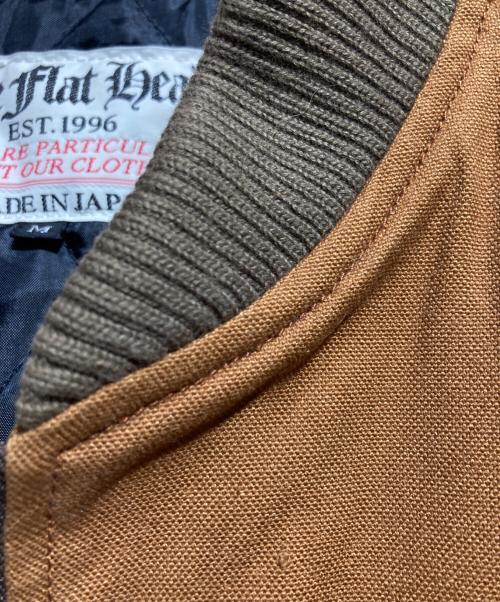 THE FLAT HEAD（ザ・フラットヘッド）THE FLAT HEAD (ザ・フラットヘッド) ダックベスト/Duck Vest ブラウン サイズ:Mの古着・服飾アイテム