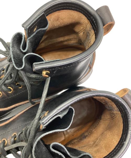 THE FLAT HEAD（ザ・フラットヘッド）THE FLAT HEAD (ザ・フラットヘッド) HORSEHIDE LOGGER ロガーブーツ ブラック サイズ:8の古着・服飾アイテム