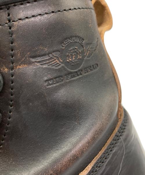 THE FLAT HEAD（ザ・フラットヘッド）THE FLAT HEAD (ザ・フラットヘッド) HORSEHIDE LOGGER ロガーブーツ ブラック サイズ:8の古着・服飾アイテム