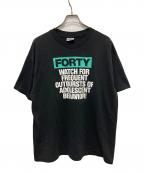 Hanesヘインズ）の古着「メッセージプリントTシャツ」｜ブラック