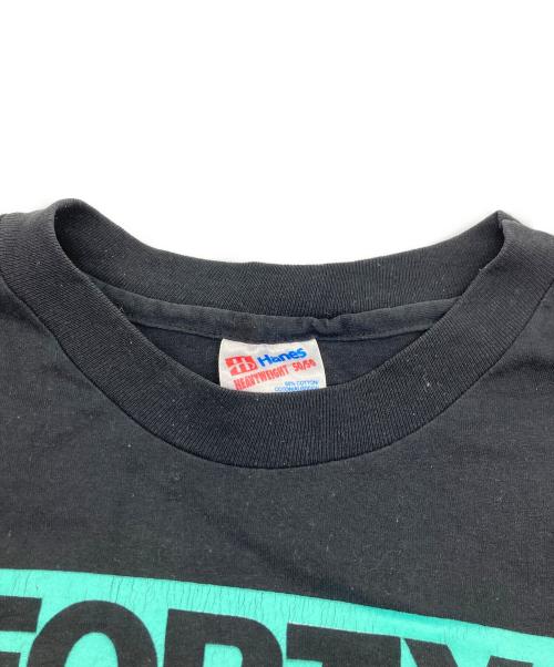 Hanes（ヘインズ）Hanes (ヘインズ) メッセージプリントTシャツ ブラック サイズ:	SIZE XLの古着・服飾アイテム