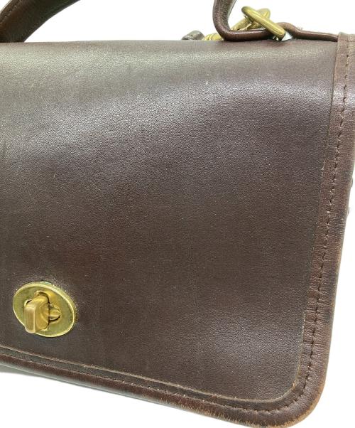 COACH（コーチ）COACH (コーチ) タンロックショルダーバッグ ブラウンの古着・服飾アイテム