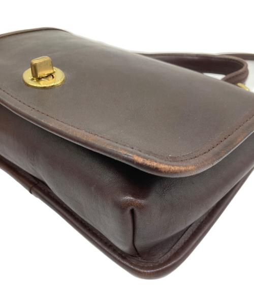 COACH（コーチ）COACH (コーチ) タンロックショルダーバッグ ブラウンの古着・服飾アイテム