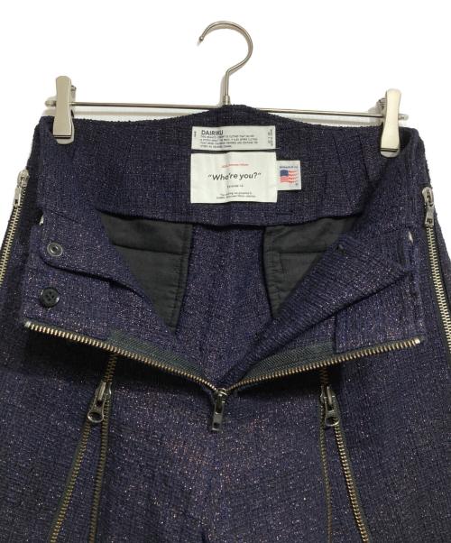 DAIRIKU（ダイリク）DAIRIKU (ダイリク) Tweed A-11 Half Pants/ツイードハーフパンツ パープル サイズ:27(S)の古着・服飾アイテム