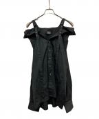 AMBUSH×WILDSIDEアンブッシュ×ワイルドサイド）の古着「OFF SHOULDER SHIRT」｜ブラック