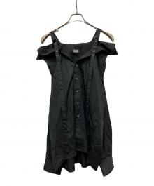 AMBUSH×WILDSIDE（アンブッシュ×ワイルドサイド）の古着「OFF SHOULDER SHIRT」｜ブラック