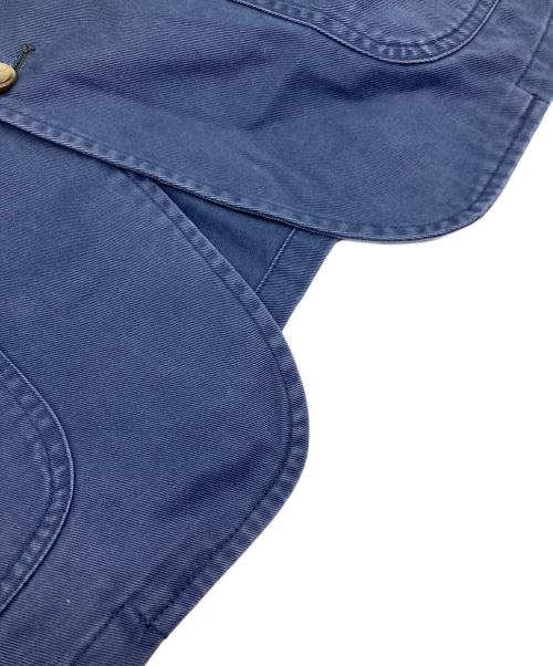 POLO RALPH LAUREN（ポロ・ラルフローレン）POLO RALPH LAUREN (ポロ・ラルフローレン) 90s エンブレム コットンテーラードジャケット ネイビー サイズ:SIZE Mの古着・服飾アイテム