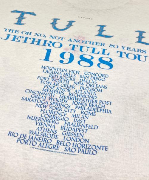 JETHRO TULL（ジェスロ・タル）jethro tull (ジェスロ・タル) 80s バンドTシャツ ホワイト サイズ:XLの古着・服飾アイテム