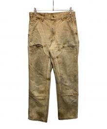 CarHartt（カーハート）の古着「FIRM DUCK DOUBLE-FRONT DUNGAREE」｜ベージュ