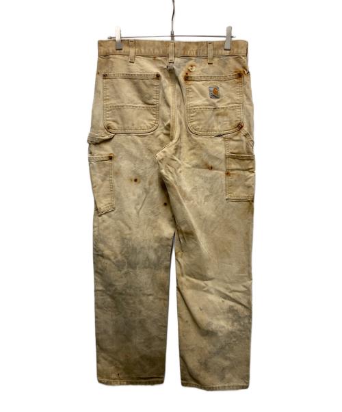 CarHartt（カーハート）CarHartt (カーハート) FIRM DUCK DOUBLE-FRONT DUNGAREE ベージュ サイズ:W32の古着・服飾アイテム