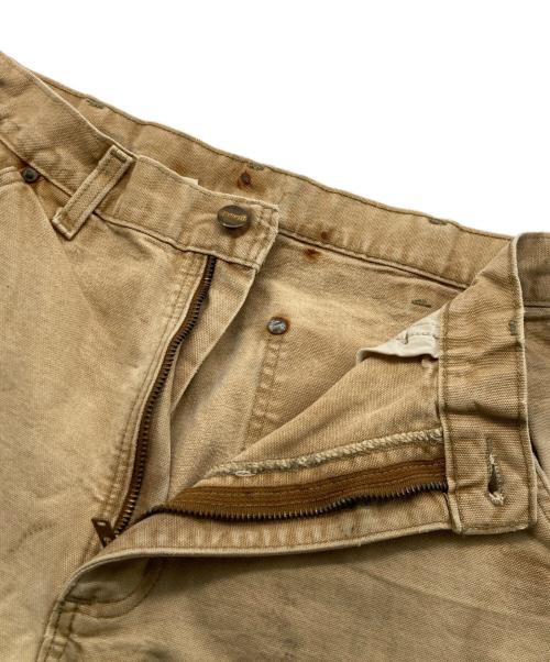 CarHartt（カーハート）CarHartt (カーハート) FIRM DUCK DOUBLE-FRONT DUNGAREE ベージュ サイズ:W32の古着・服飾アイテム