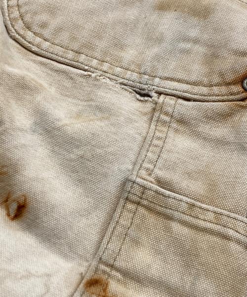 CarHartt（カーハート）CarHartt (カーハート) FIRM DUCK DOUBLE-FRONT DUNGAREE ベージュ サイズ:W32の古着・服飾アイテム