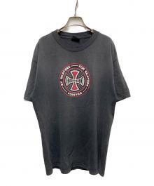 INDEPENDENT（インディペンデント）の古着「00s アイアンクロスロゴTシャツ」｜ブラック
