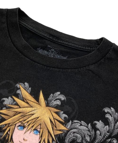 KINGDOM hearts（キングダムハーツ）KINGDOM HEARTS (キングダムハーツ) ゲームキャラクタープリントTシャツ ブラック サイズ:SIZE Lの古着・服飾アイテム