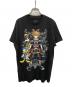 KINGDOM HEARTS（キングダムハーツ）の古着「ゲームキャラクタープリントTシャツ」｜ブラック