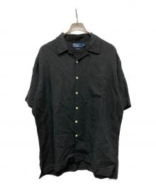 POLO RALPH LAUREN（ポロ・ラルフローレン）の古着「90s ループカラーシャツ」｜ブラック