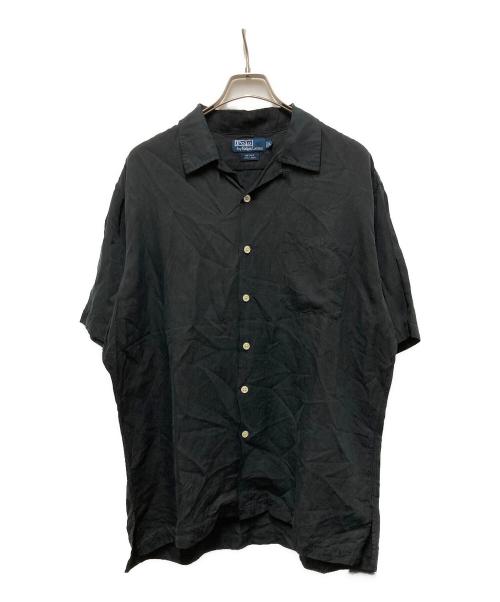 POLO RALPH LAUREN（ポロ・ラルフローレン）POLO RALPH LAUREN (ポロ・ラルフローレン) 90s ループカラーシャツ ブラック サイズ:Lの古着・服飾アイテム