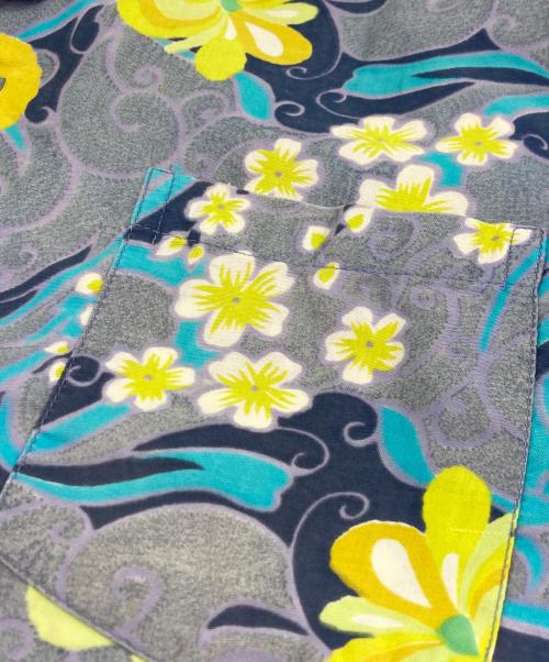 -（-）- (-) アロハシャツ ブルー サイズ:‐の古着・服飾アイテム