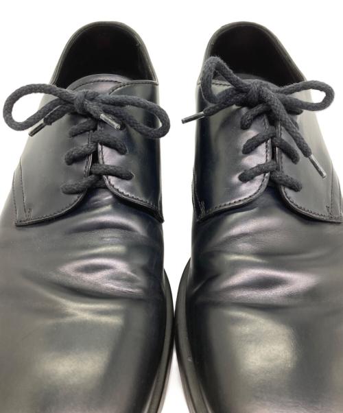 PRADA SPORTS（プラダスポーツ）PRADA SPORTS (プラダスポーツ) ブラッシュドレザープレーントゥシューズ ブラック サイズ:7の古着・服飾アイテム
