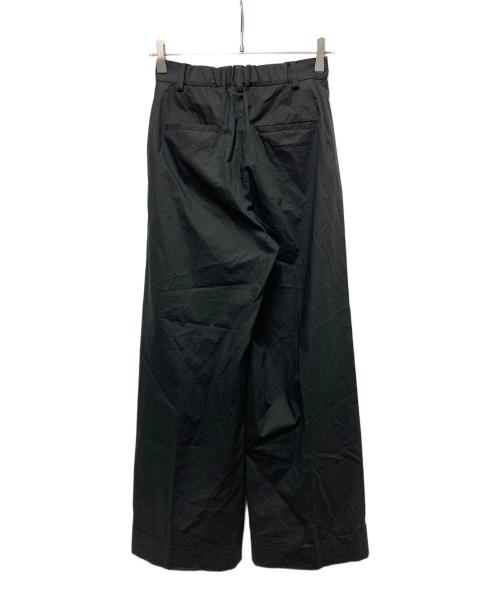 CABAN（キャバン）CABaN (キャバン) シャトルポプリン 2タックワイドパンツ ブラック サイズ:	SIZE XSの古着・服飾アイテム