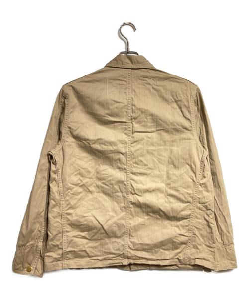 ATLAST & CO（アットラスト）ATLAST & CO (アットラスト) ヘリンボーン カバーオール ジャケット/Herringbone Coverall Jacket ベージュ サイズ:40の古着・服飾アイテム