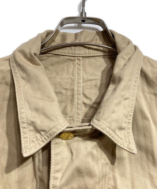 ATLAST & CO（アットラスト）ATLAST & CO (アットラスト) ヘリンボーン カバーオール ジャケット/Herringbone Coverall Jacket ベージュ サイズ:40の古着・服飾アイテム