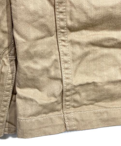 ATLAST & CO（アットラスト）ATLAST & CO (アットラスト) ヘリンボーン カバーオール ジャケット/Herringbone Coverall Jacket ベージュ サイズ:40の古着・服飾アイテム