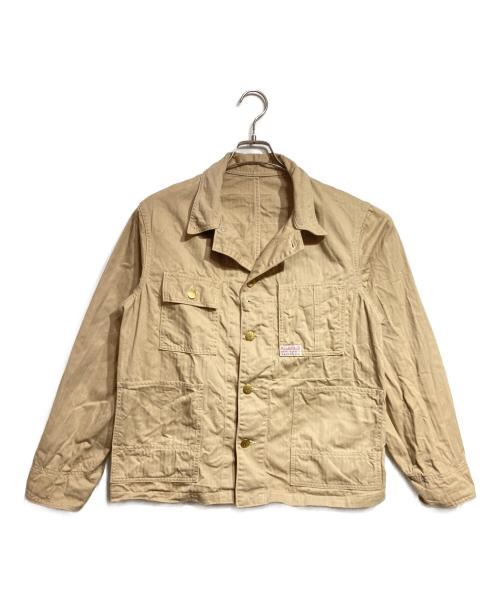 ATLAST & CO（アットラスト）ATLAST & CO (アットラスト) ヘリンボーン カバーオール ジャケット/Herringbone Coverall Jacket ベージュ サイズ:40の古着・服飾アイテム