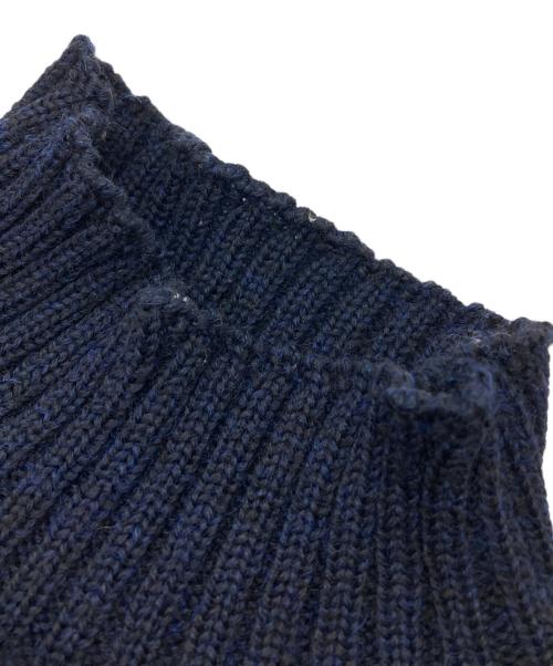 BUTCHER PRODUCTS（ブッチャープロダクツ）BUTCHER PRODUCTS (ブッチャープロダクツ) ハイネックケーブルニット/Cable-knit high neck sweater  ネイビー サイズ:42の古着・服飾アイテム