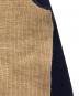 中古・古着 BUTCHER PRODUCTS (ブッチャープロダクツ) 2トーン ハーフジップ ウールニット/Half-zip wool knit ネイビー×ベージュ サイズ:42：40000円