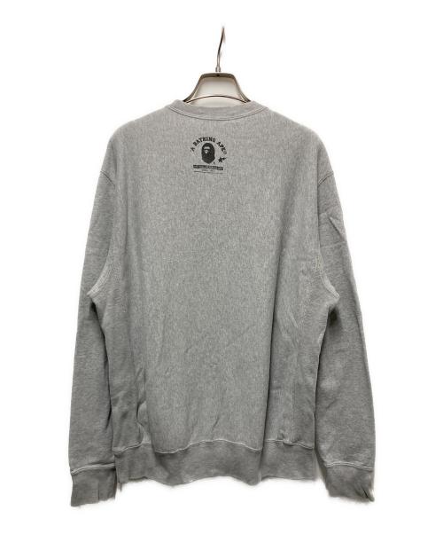 A BATHING APE（アベイシングエイプ）A BATHING APE (アベイシングエイプ) マイロフィッシングプリントスウェット グレー サイズ:Mの古着・服飾アイテム